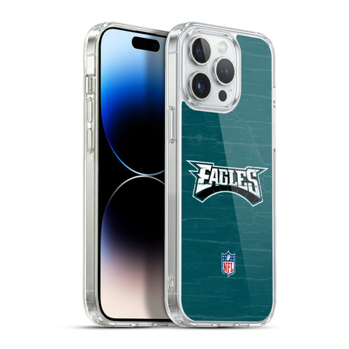 NFL Philadelphia Eagles Logo Distressed Look Soft Gel Case for Apple iPhone 13 Pro Max