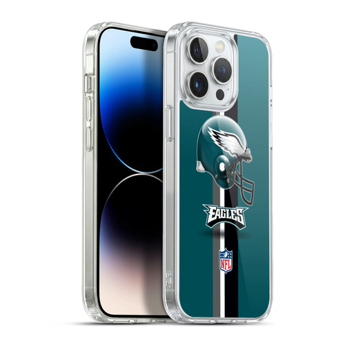 NFL Philadelphia Eagles Logo Helmet Soft Gel Case for Apple iPhone 13 Pro Max