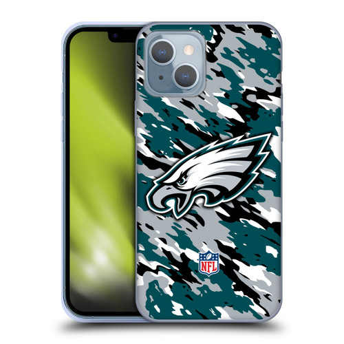 NFL Philadelphia Eagles Logo Camou Soft Gel Case for Apple iPhone 14