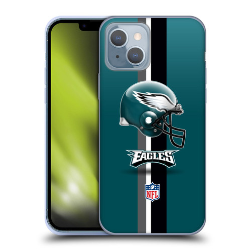 NFL Philadelphia Eagles Logo Helmet Soft Gel Case for Apple iPhone 14