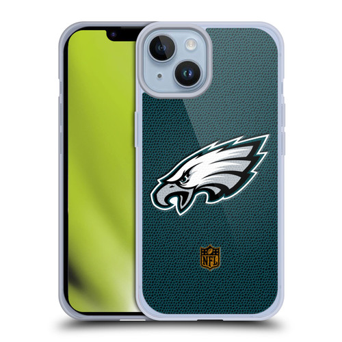 NFL Philadelphia Eagles Logo Football Soft Gel Case for Apple iPhone 14