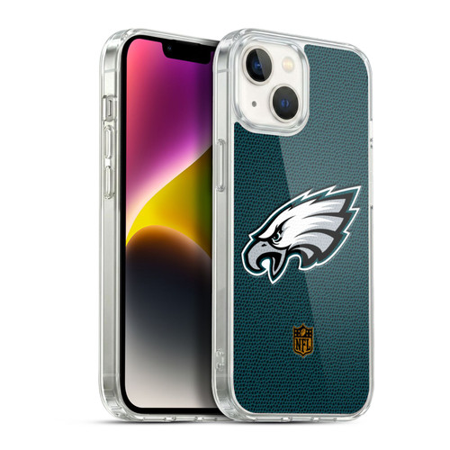 NFL Philadelphia Eagles Logo Football Soft Gel Case for Apple iPhone 14