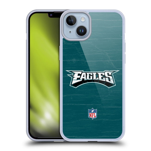 NFL Philadelphia Eagles Logo Distressed Look Soft Gel Case for Apple iPhone 14 Plus
