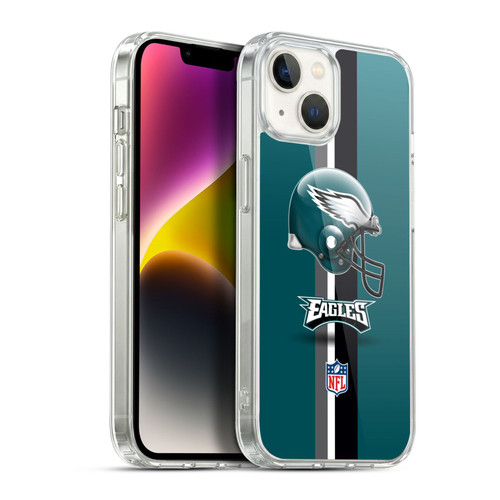 NFL Philadelphia Eagles Logo Helmet Soft Gel Case for Apple iPhone 14 Plus