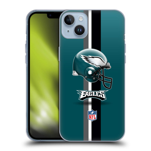 NFL Philadelphia Eagles Logo Helmet Soft Gel Case for Apple iPhone 14 Plus