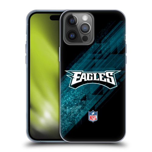 NFL Philadelphia Eagles Logo Blur Soft Gel Case for Apple iPhone 14 Pro Max