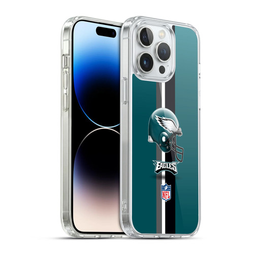 NFL Philadelphia Eagles Logo Helmet Soft Gel Case for Apple iPhone 14 Pro Max