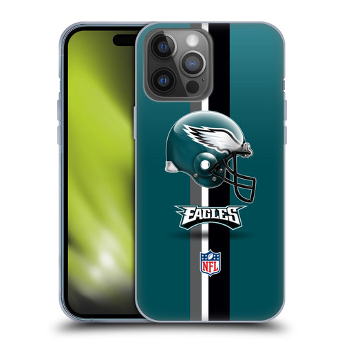 NFL Philadelphia Eagles Logo Helmet Soft Gel Case for Apple iPhone 14 Pro Max