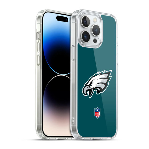 NFL Philadelphia Eagles Logo Plain Soft Gel Case for Apple iPhone 14 Pro Max