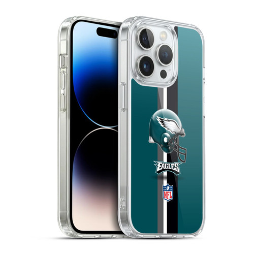 NFL Philadelphia Eagles Logo Helmet Soft Gel Case for Apple iPhone 14 Pro