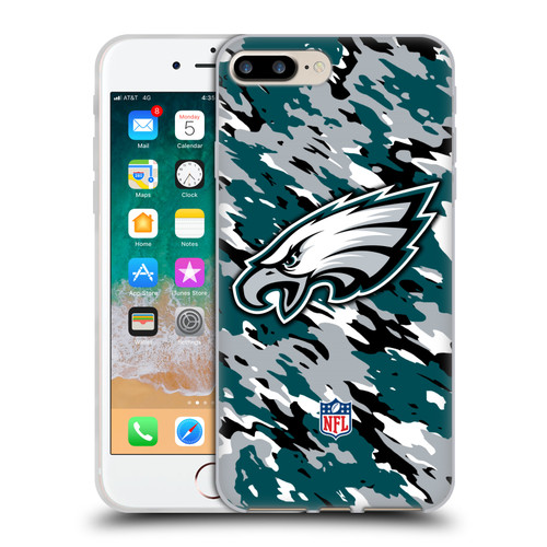 NFL Philadelphia Eagles Logo Camou Soft Gel Case for Apple iPhone 7 Plus / iPhone 8 Plus NFL Philadelphia Eagles Logo Camou Soft Gel Case for Apple iPhone 7 Plus / iPhone 8 Plus