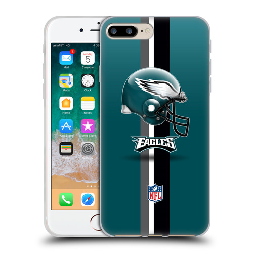 NFL Philadelphia Eagles Logo Helmet Soft Gel Case for Apple iPhone 7 Plus / iPhone 8 Plus NFL Philadelphia Eagles Logo Helmet Soft Gel Case for Apple iPhone 7 Plus / iPhone 8 Plus