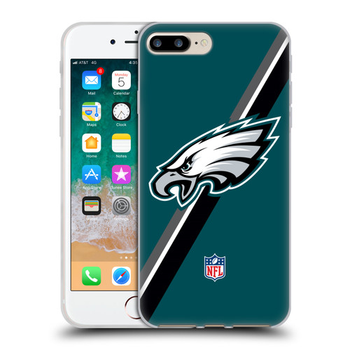 NFL Philadelphia Eagles Logo Stripes Soft Gel Case for Apple iPhone 7 Plus / iPhone 8 Plus NFL Philadelphia Eagles Logo Stripes Soft Gel Case for Apple iPhone 7 Plus / iPhone 8 Plus