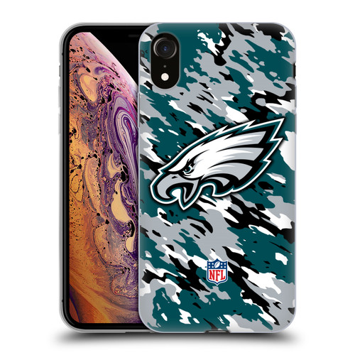 NFL Philadelphia Eagles Logo Camou Soft Gel Case for Apple iPhone XR