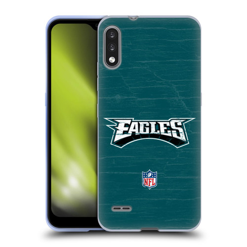 NFL Philadelphia Eagles Logo Distressed Look Soft Gel Case for LG K22
