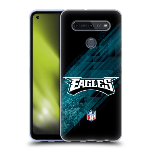 NFL Philadelphia Eagles Logo Blur Soft Gel Case for LG K51S