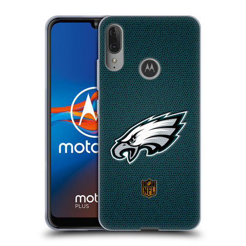 NFL Philadelphia Eagles Logo Football Soft Gel Case for Motorola Moto E6 Plus