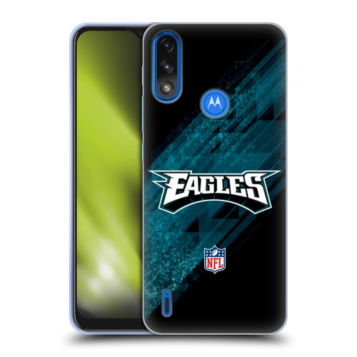 NFL Philadelphia Eagles Logo Blur Soft Gel Case for Motorola Moto E7 Power / Moto E7i Power