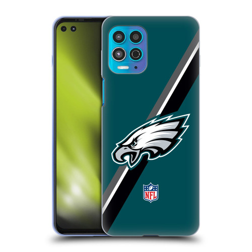 NFL Philadelphia Eagles Logo Stripes Soft Gel Case for Motorola Moto G100