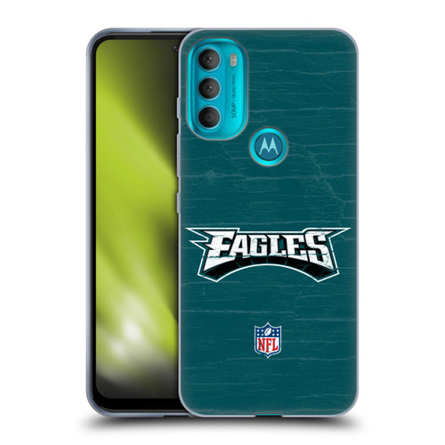 NFL Philadelphia Eagles Logo Distressed Look Soft Gel Case for Motorola Moto G71 5G