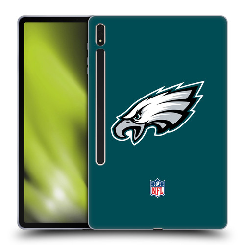 NFL Philadelphia Eagles Logo Plain Soft Gel Case for Samsung Galaxy Tab S8 Plus