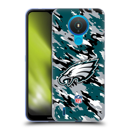 NFL Philadelphia Eagles Logo Camou Soft Gel Case for Nokia 1.4