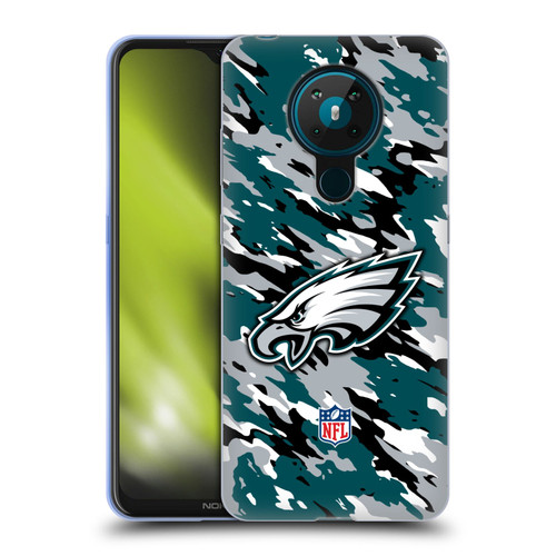 NFL Philadelphia Eagles Logo Camou Soft Gel Case for Nokia 5.3
