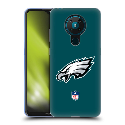 NFL Philadelphia Eagles Logo Plain Soft Gel Case for Nokia 5.3