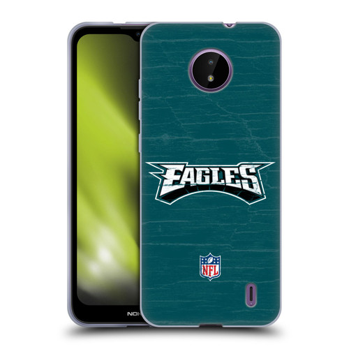 NFL Philadelphia Eagles Logo Distressed Look Soft Gel Case for Nokia C10 / C20