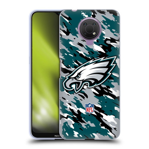NFL Philadelphia Eagles Logo Camou Soft Gel Case for Nokia G10
