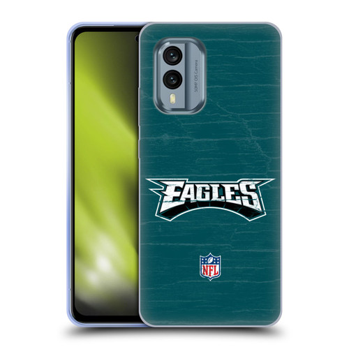 NFL Philadelphia Eagles Logo Distressed Look Soft Gel Case for Nokia X30