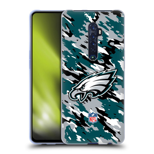 NFL Philadelphia Eagles Logo Camou Soft Gel Case for OPPO Reno 2