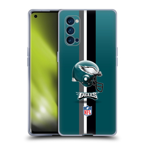 NFL Philadelphia Eagles Logo Helmet Soft Gel Case for OPPO Reno 4 Pro 5G