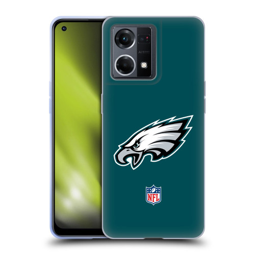 NFL Philadelphia Eagles Logo Plain Soft Gel Case for OPPO Reno8 4G