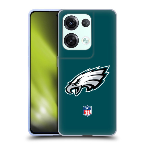 NFL Philadelphia Eagles Logo Plain Soft Gel Case for OPPO Reno8 Pro