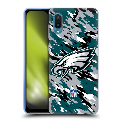 NFL Philadelphia Eagles Logo Camou Soft Gel Case for Samsung Galaxy A02/M02 (2021)