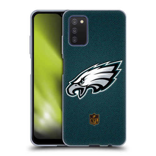 NFL Philadelphia Eagles Logo Football Soft Gel Case for Samsung Galaxy A03s (2021)