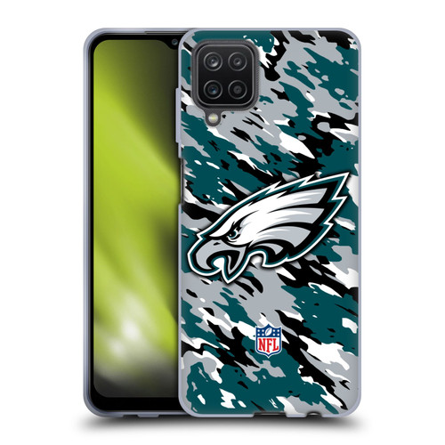 NFL Philadelphia Eagles Logo Camou Soft Gel Case for Samsung Galaxy A12 (2020)