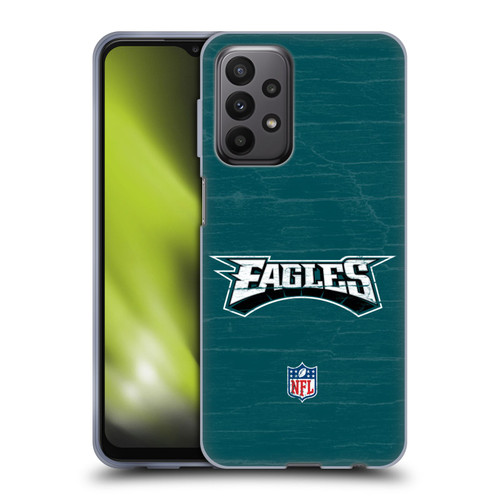 NFL Philadelphia Eagles Logo Distressed Look Soft Gel Case for Samsung Galaxy A23 / 5G (2022)