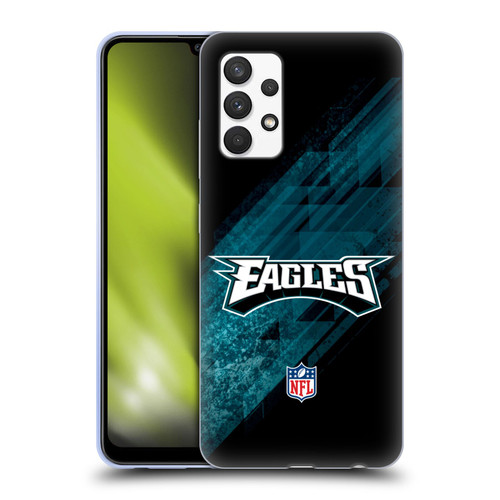 NFL Philadelphia Eagles Logo Blur Soft Gel Case for Samsung Galaxy A32 (2021)