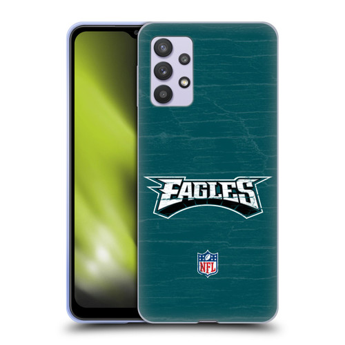 NFL Philadelphia Eagles Logo Distressed Look Soft Gel Case for Samsung Galaxy A32 5G / M32 5G (2021)