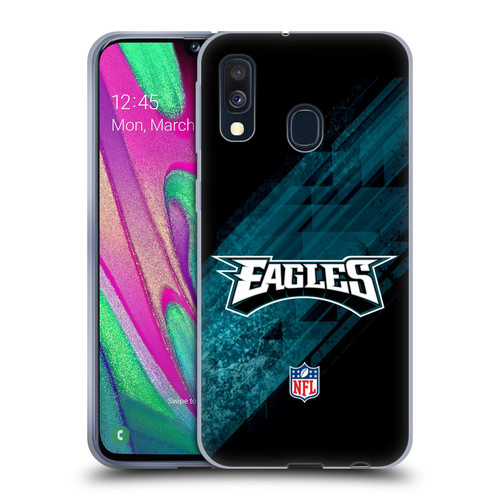 NFL Philadelphia Eagles Logo Blur Soft Gel Case for Samsung Galaxy A40 (2019)
