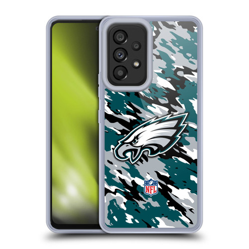 NFL Philadelphia Eagles Logo Camou Soft Gel Case for Samsung Galaxy A53 5G (2022)
