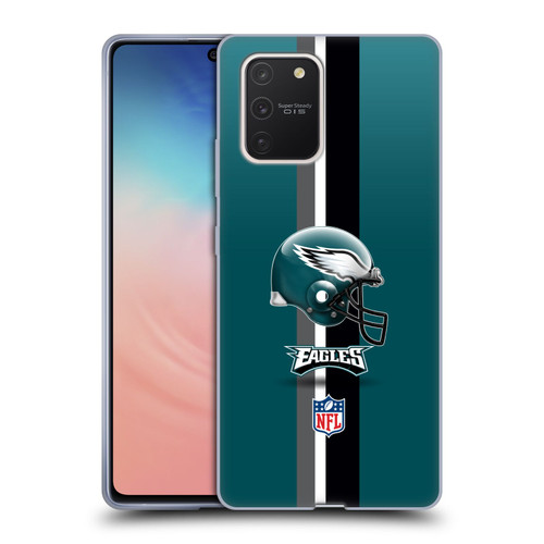 NFL Philadelphia Eagles Logo Helmet Soft Gel Case for Samsung Galaxy S10 Lite