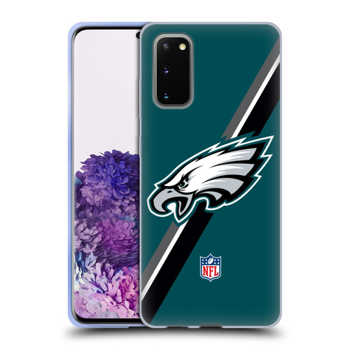 NFL Philadelphia Eagles Logo Stripes Soft Gel Case for Samsung Galaxy S20 / S20 5G