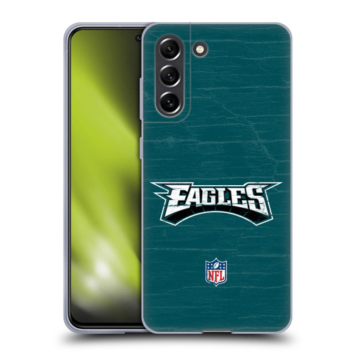 NFL Philadelphia Eagles Logo Distressed Look Soft Gel Case for Samsung Galaxy S21 FE 5G