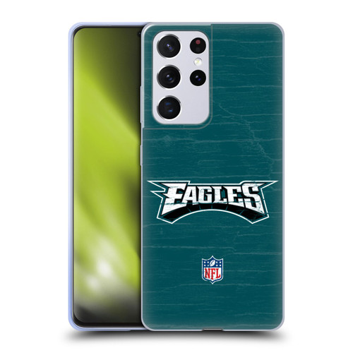 NFL Philadelphia Eagles Logo Distressed Look Soft Gel Case for Samsung Galaxy S21 Ultra 5G