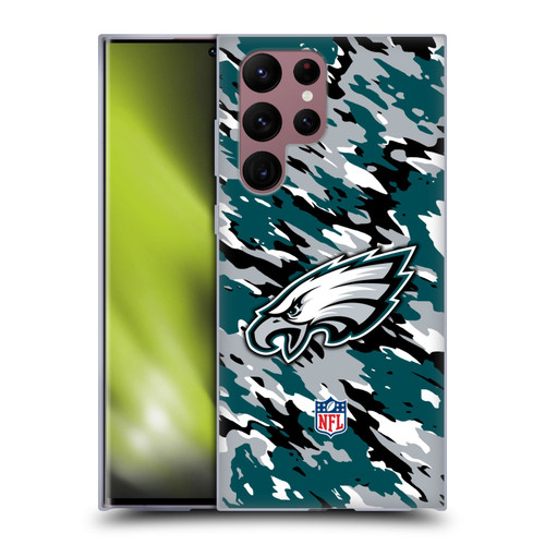 NFL Philadelphia Eagles Logo Camou Soft Gel Case for Samsung Galaxy S22 Ultra 5G