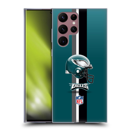 NFL Philadelphia Eagles Logo Helmet Soft Gel Case for Samsung Galaxy S22 Ultra 5G