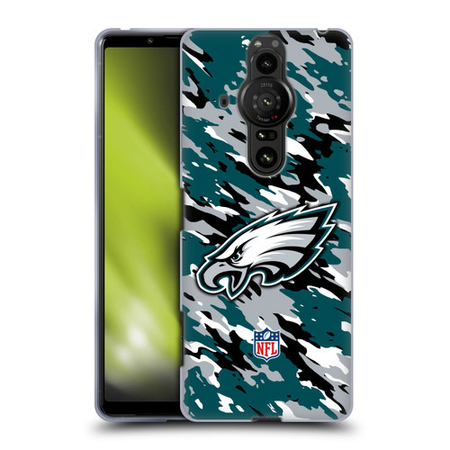 NFL Philadelphia Eagles Logo Camou Soft Gel Case for Sony Xperia Pro-I